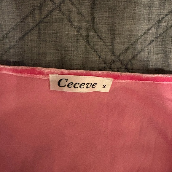 Ceceve Pink Velvet Lounge Set - Size S - Picture 4 of 6